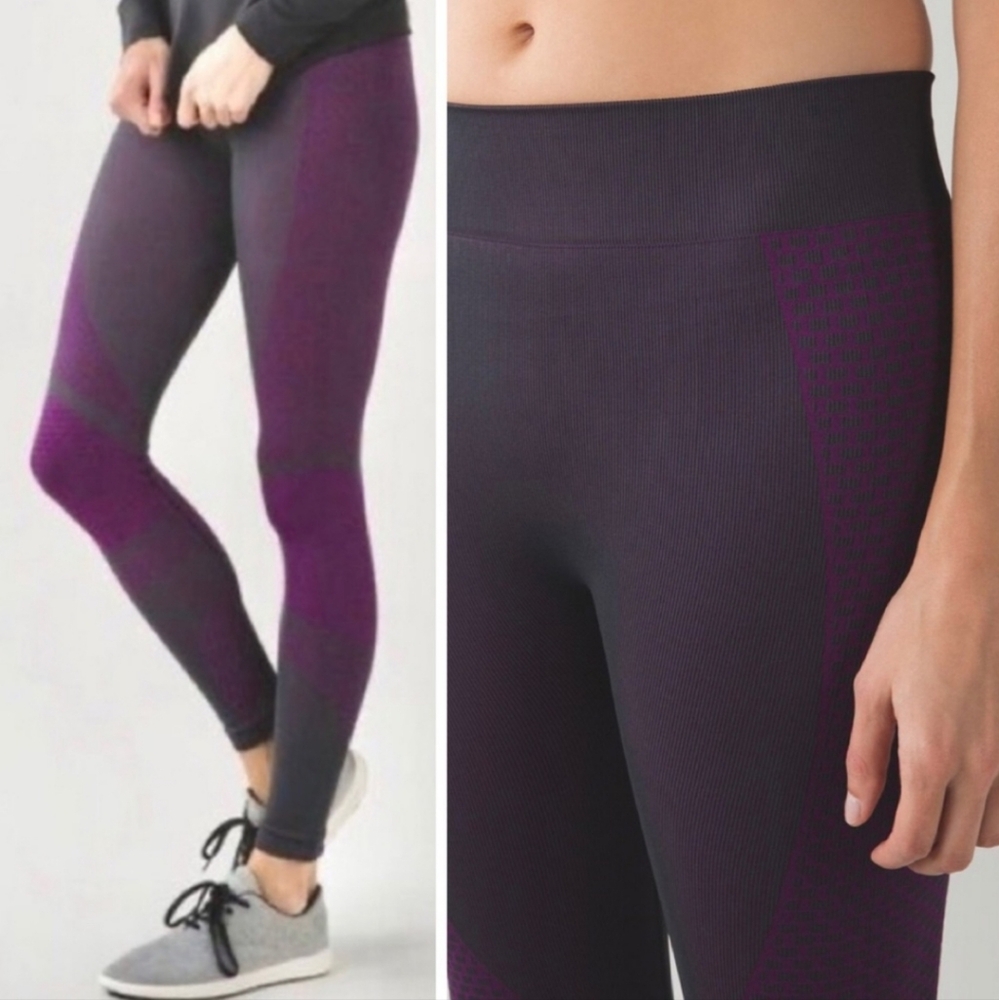 Lululemon All About That Base Purple Leggings S 2